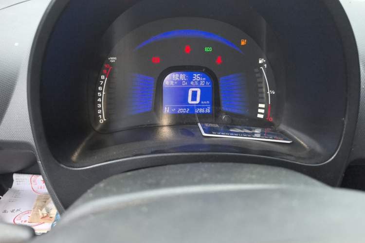 Used Chery New Energy eQ 2015 Luxury Model Odometer Close Up
