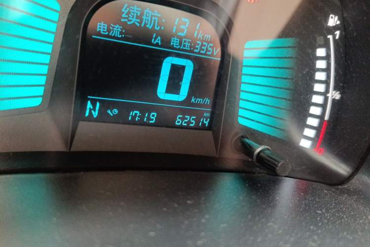 Used Chery New Energy eQ 2017 Luxury Model Odometer Close Up