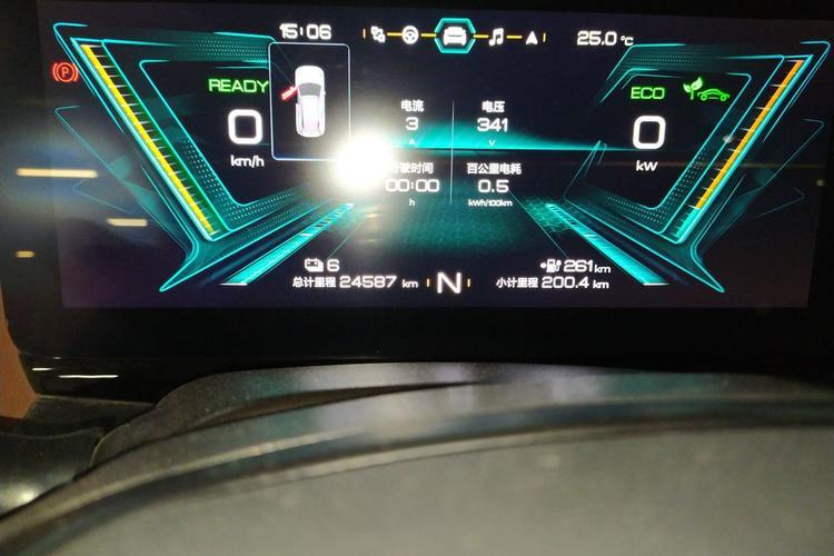 Used Chery New Energy eQ5 2020 High-Energy Pro Edition Odometer Close Up