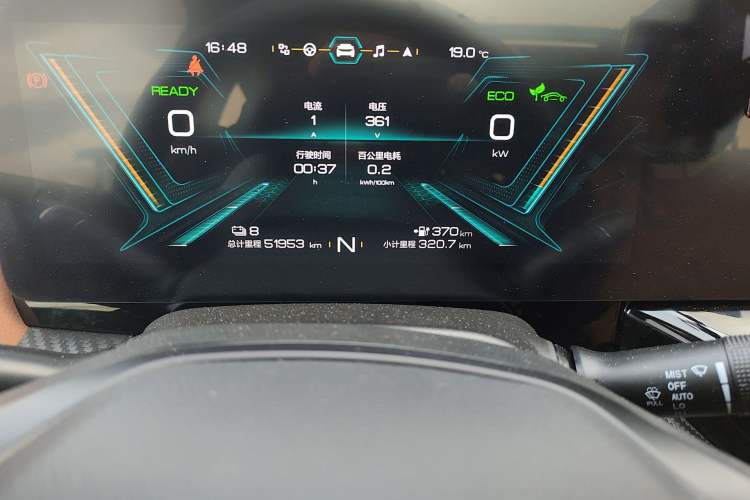 Used Chery New Energy eQ5 2020 High-Energy Pro Edition Odometer Close Up