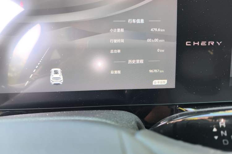 Used Chery New Energy eQ7 2023 512 km Ultra-Luxury Version Odometer Close Up