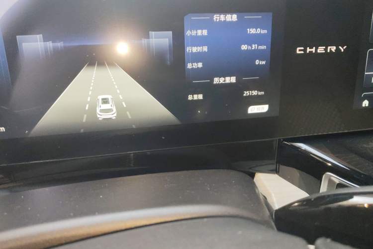 Used Chery New Energy eQ7 2024 512 km Self-Drive Version Odometer Close Up