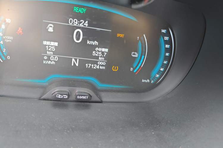Used Chery New Energy Little Ant 2018 400 4-Seater Smart Edition Odometer Close Up