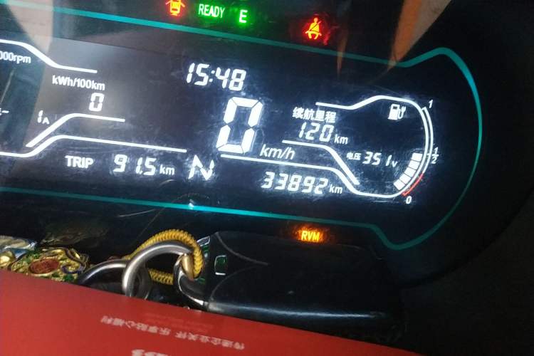 Used Chery New Energy Little Ant 2018 300 4-Seater Smart Edition Odometer Close Up