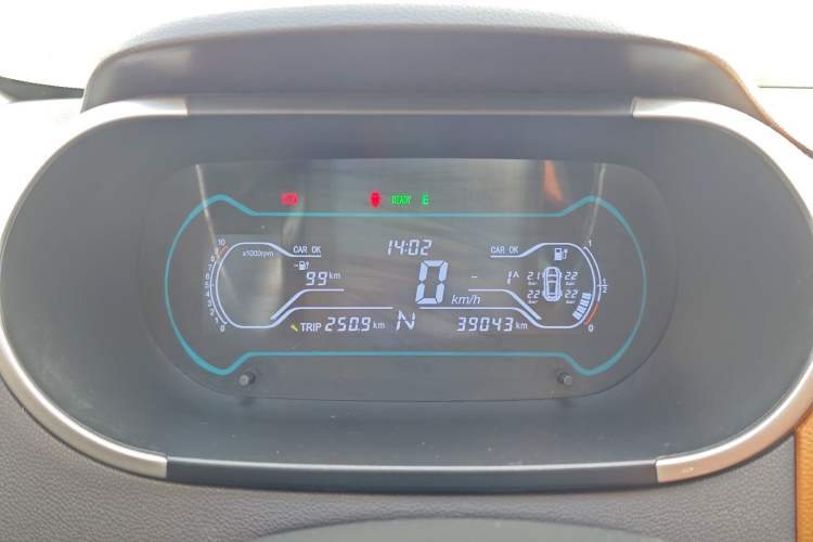 Used Chery New Energy Little Ant 2018 400 4-Seater Smart Edition Odometer Close Up