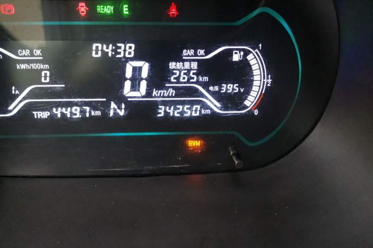 Used Chery New Energy Little Ant 2018 300 4-Seater Smart Edition Odometer Close Up