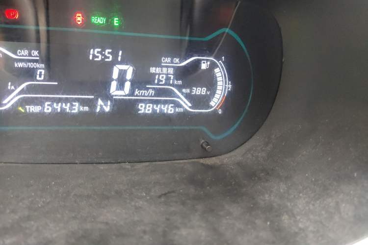 Used Chery New Energy Little Ant 2018 300 4-Seater Smart Edition Odometer Close Up