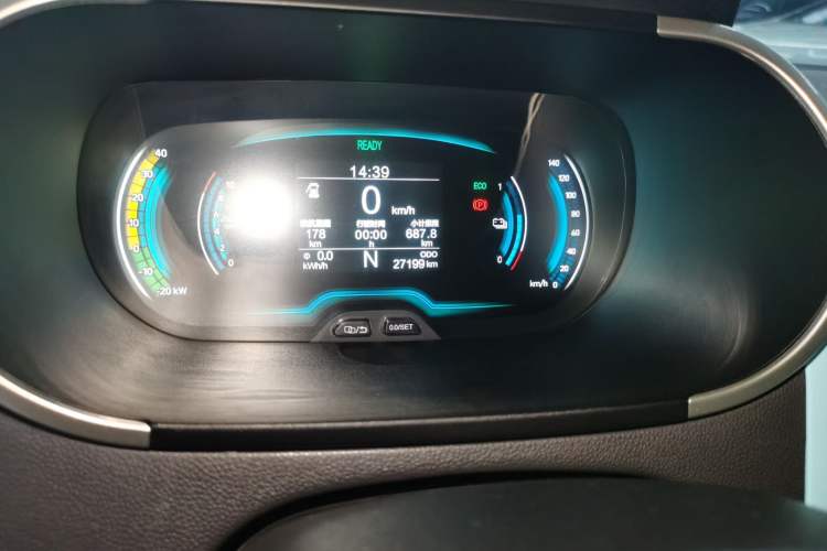 Used Chery New Energy Little Ant 2018 300 4-Seater Smart Edition Odometer Close Up