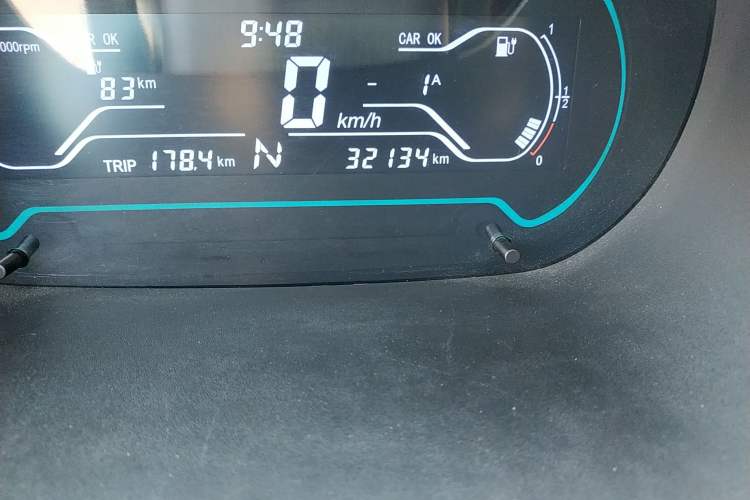 Used Chery New Energy Little Ant 2018 400 4-Seater Smart Edition Odometer Close Up