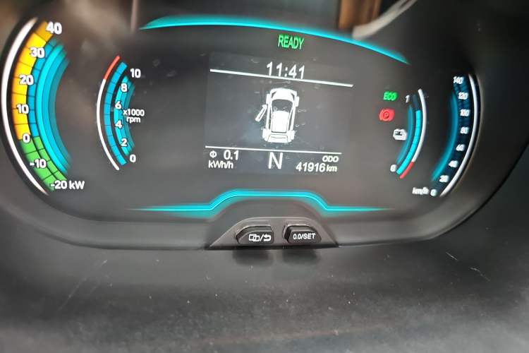Used Chery New Energy Little Ant 2019 4-Seater Smart Edition 30.6 kWh Odometer Close Up