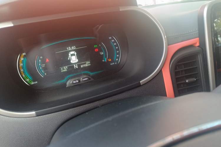 Used Chery New Energy Little Ant 2019 4-Seater Smart Edition 35 kWh Odometer Close Up