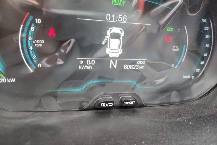 Used Chery New Energy Little Ant 2019 4-Seater Smart Edition 35 kWh Odometer Close Up