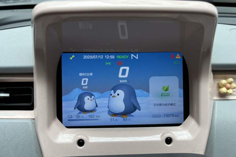 Used Chery New Energy QQ Ice Cream 2022 170km Sundae Phosphate Lithium-Ion Odometer Close Up