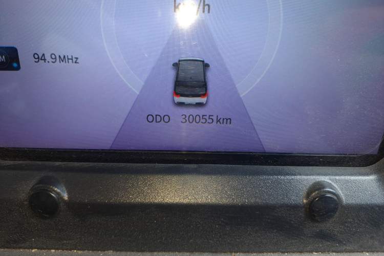 Used Chery New Energy QQ Ice Cream 2022 Taohuanxi Sweet Peach Edition Odometer Close Up