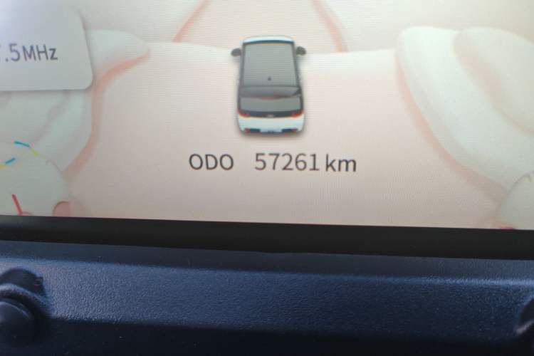 Used Chery New Energy QQ Ice Cream 2022 Taohuanxi Sweet Peach Edition Odometer Close Up