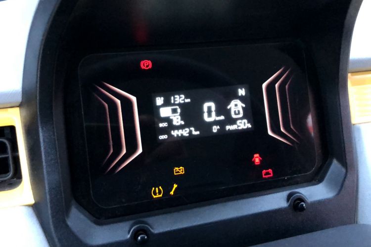 Used Chery New Energy QQ Ice Cream 2023 170km Milkshake – Lithium Iron Phosphate Odometer Close Up