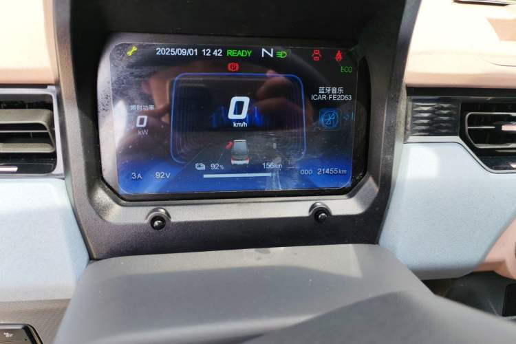 Used Chery New Energy QQ Ice Cream 2024 170km Sundae Odometer Close Up