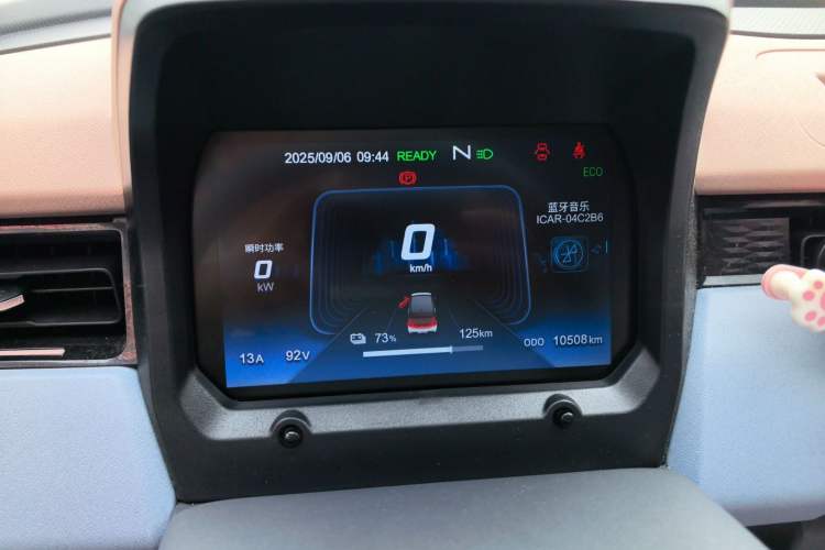Used Chery New Energy QQ Ice Cream 2024 Restyled 170 km Sundae Odometer Close Up