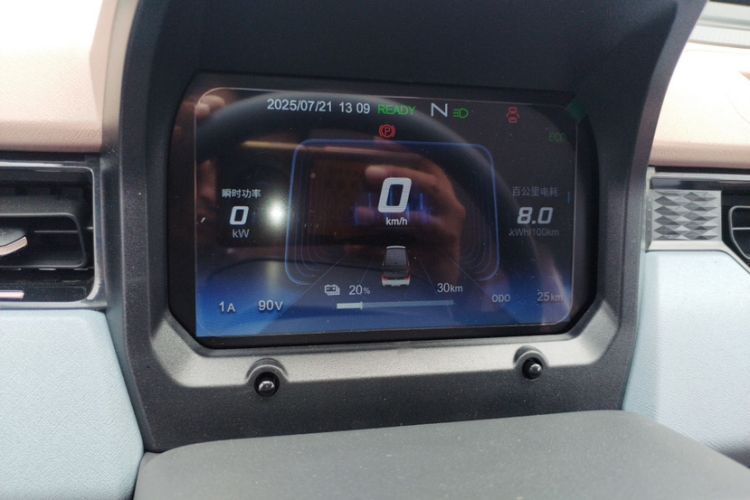 Used Chery New Energy QQ Ice Cream 2025 155km Sundae Edition Odometer Close Up
