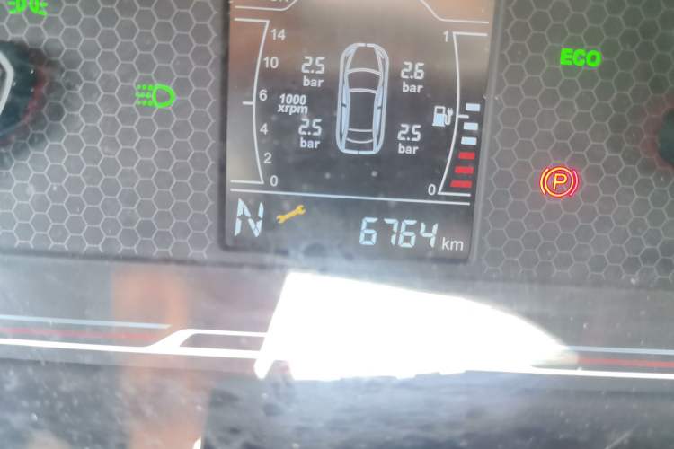 Used Chery New Energy Tiggo 3xe 2018 480 Comfort Edition Odometer Close Up