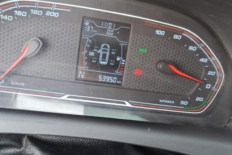 Used Chery New Energy Tiggo 3xe 2018 480 Comfort Edition Odometer Close Up