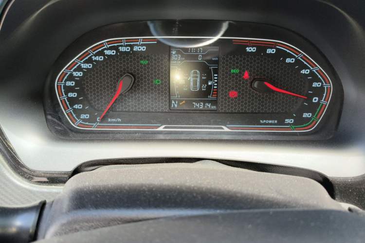 Used Chery New Energy Tiggo 3xe 2018 480 Comfort Edition Odometer Close Up