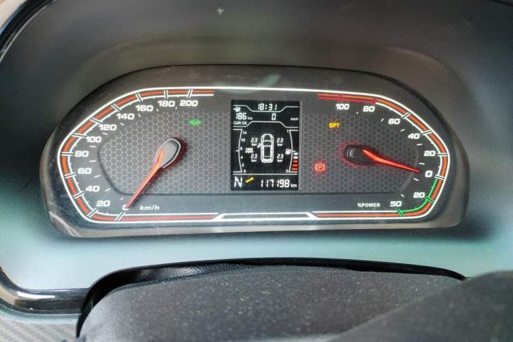 Used Chery New Energy Tiggo 3xe 2018 480 Comfort Edition Odometer Close Up