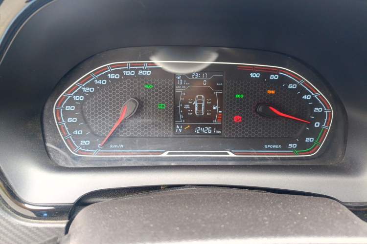 Used Chery New Energy Tiggo 3xe 2018 480 Comfort Edition Odometer Close Up