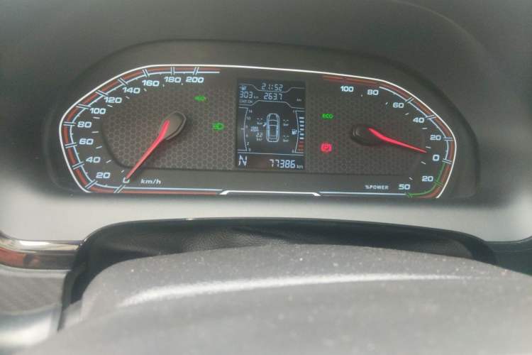 Used Chery New Energy Tiggo 3xe 2018 400 Comfort Edition Odometer Close Up