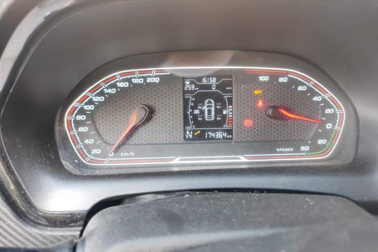 Used Chery New Energy Tiggo 3xe 2018 480 Comfort Edition Odometer Close Up