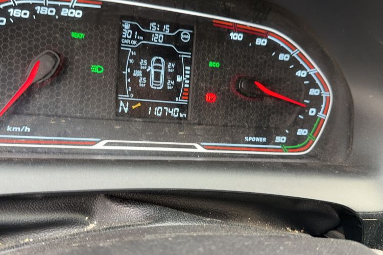 Used Chery New Energy Tiggo 3xe 2018 480 Comfort Edition Odometer Close Up
