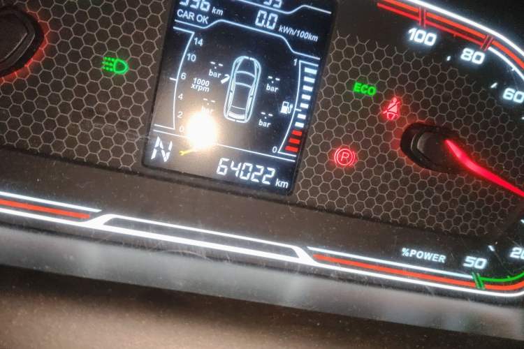 Used Chery New Energy Tiggo 3xe 2018 480 Comfort Edition Odometer Close Up