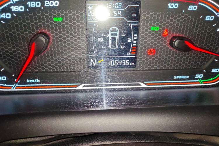 Used Chery New Energy Tiggo 3xe 2018 480 Comfort Edition Odometer Close Up