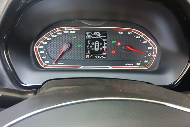Used Chery New Energy Tiggo 3xe 2018 400 Comfort Edition Odometer Close Up