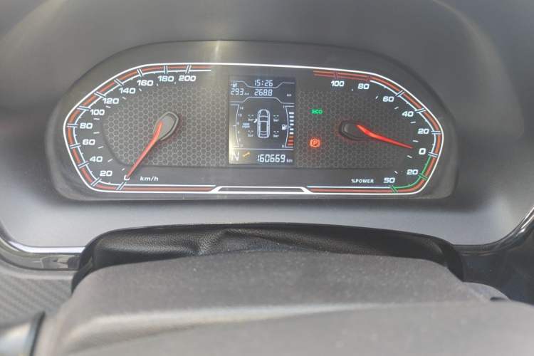 Used Chery New Energy Tiggo 3xe 2018 480 Comfort Edition Odometer Close Up