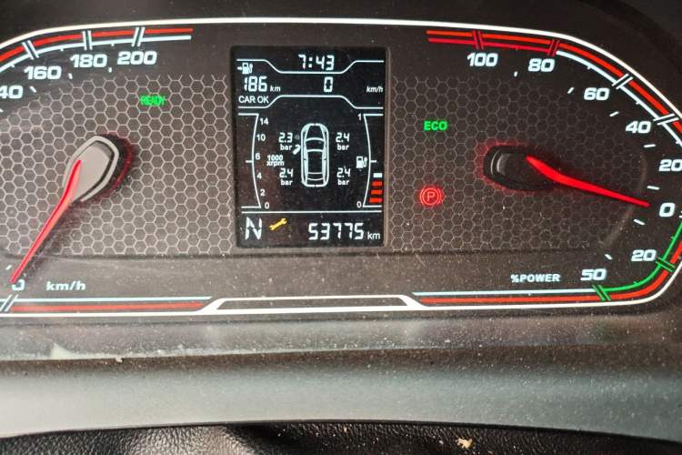 Used Chery New Energy Tiggo 3xe 2018 480 Comfort Edition Odometer Close Up