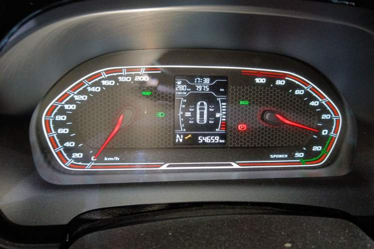Used Chery New Energy Tiggo 3xe 2018 400 Comfort Edition Odometer Close Up
