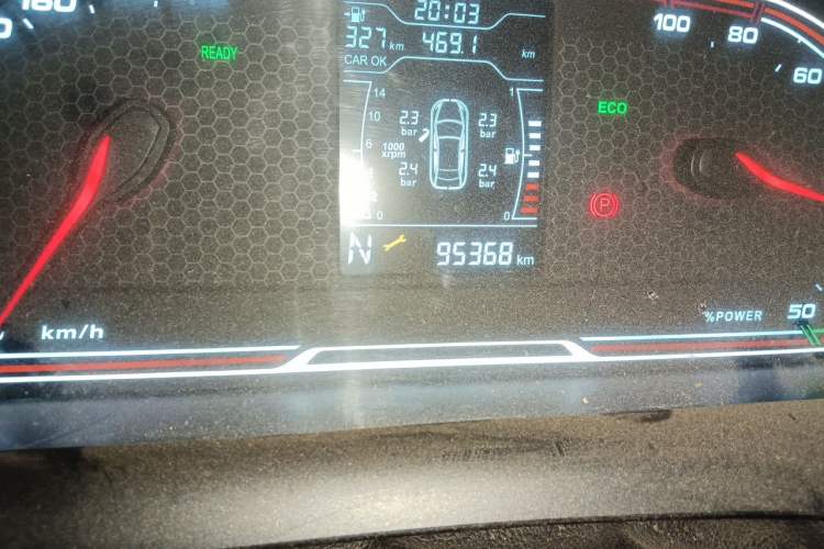 Used Chery New Energy Tiggo 3xe 2018 480 Comfort Edition Odometer Close Up