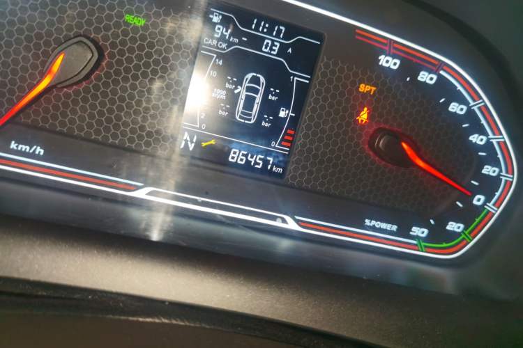 Used Chery New Energy Tiggo 3xe 2018 480 Comfort Edition Odometer Close Up