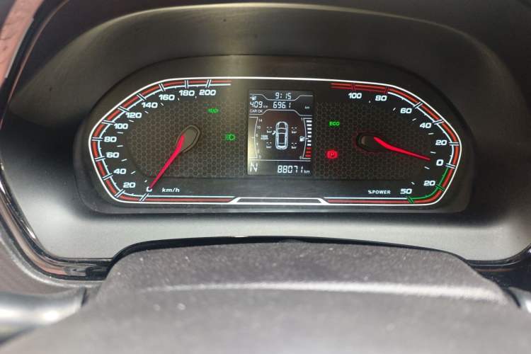 Used Chery New Energy Tiggo 3xe 2018 480 Comfort Edition Odometer Close Up
