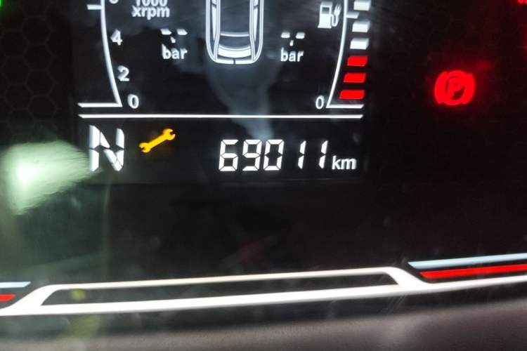Used Chery New Energy Tiggo 3xe 2018 400 Comfort Edition Odometer Close Up