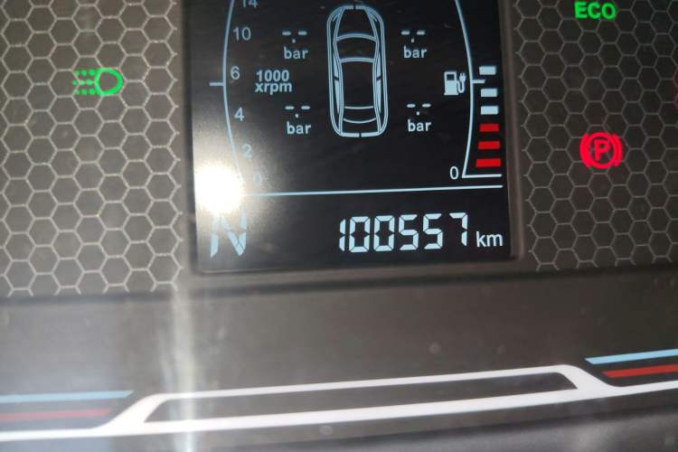 Used Chery New Energy Tiggo 3xe 2018 480 Comfort Edition Odometer Close Up