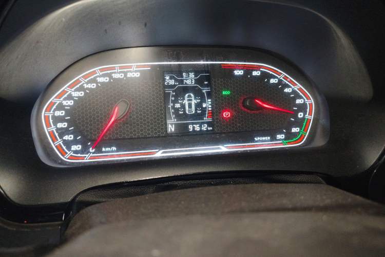 Used Chery New Energy Tiggo 3xe 2018 480 Comfort Edition Odometer Close Up