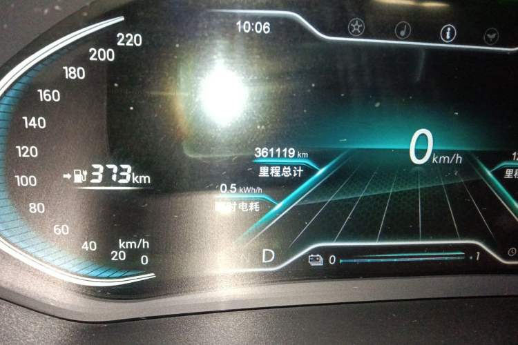 Used Chery New Energy Tiggo e 2021 Tiger Leap Edition 95kW Odometer Close Up