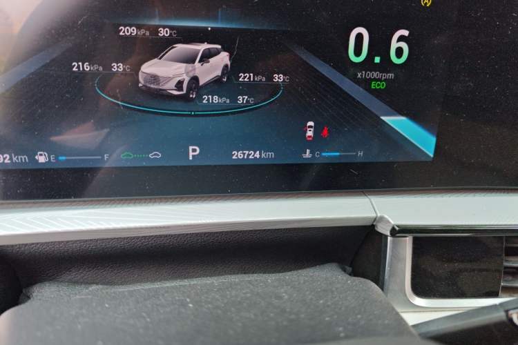 Used Chery OMODA 2022 1.6 TGDI DCT Ultra-Dimensional Edition Odometer Close Up
