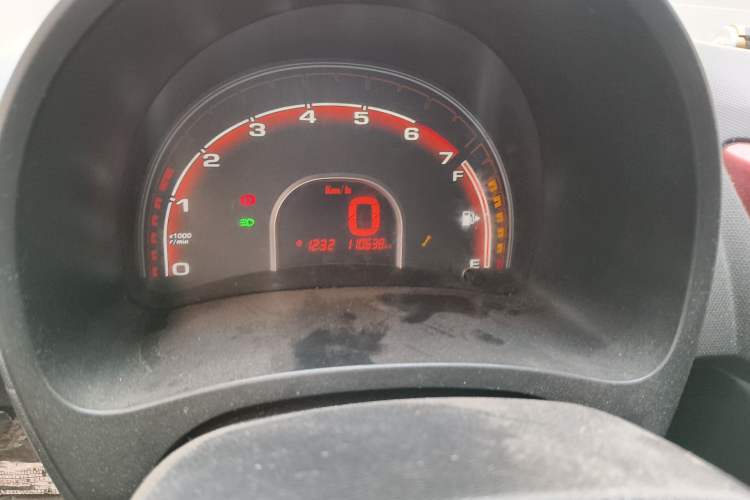 Used Chery QQ 2013 1.0L Manual Happy Edition Odometer Close Up