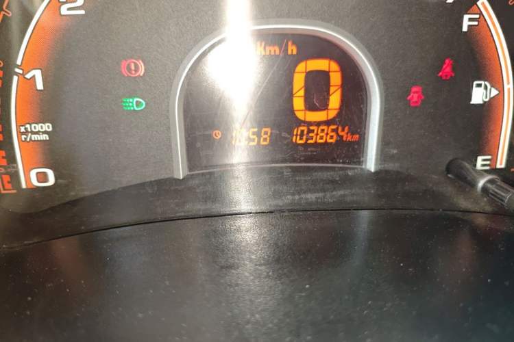 Used Chery QQ 2013 1.0L Manual Happy Edition Odometer Close Up