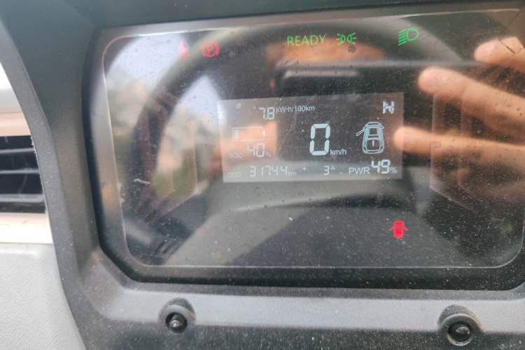 Used Chery QQ Ice Cream 2023 170km Milkshake – Lithium Iron Phosphate Odometer Close Up