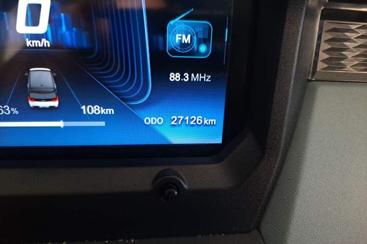 Used Chery QQ Ice Cream 2024 Restyled 170 km Sundae Odometer Close Up