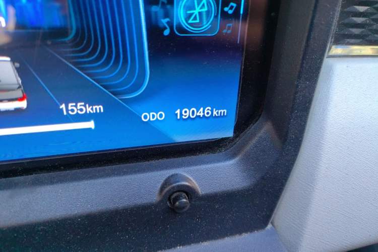 Used Chery QQ Ice Cream 2025 155km Sundae Edition Odometer Close Up